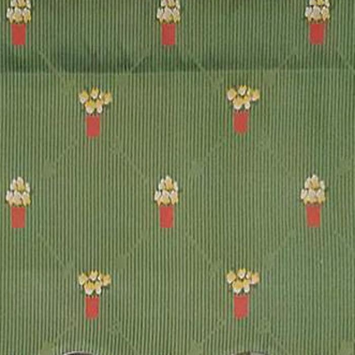 RLF Home Modern Design Classic Flower Pot Regal Style Window Valance  50" x 17" Emerald