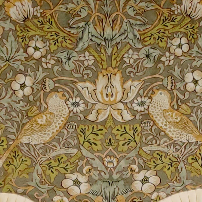 RLF Home Vivaldi Provence Pleated Ruffle Nature-Inspired Bird Motifs No Header Luxurious Home Decor Valance 50" x 14"