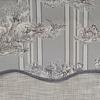 RLF Home French Tableau Classic Toile Stripe and Solid Fabric Gimp Trim Ivory Lining No Header Glory Valance 50" X 16"