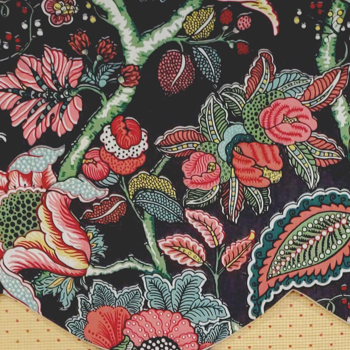 RLF Home Zoe Petticoat 3" Rod Pocket Lining Luxurious and Elegant Window Treatment Valance 50" x 15" Black