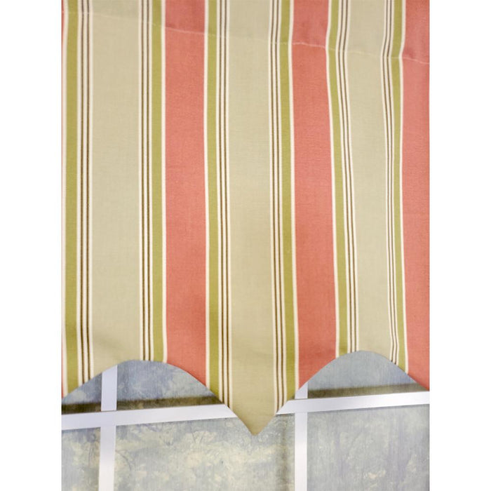 RLF Home Thalia Regal 3" Rod Pocket Lining Luxurious and Elegant Window Treatment Valance 50" x 17" Melon