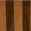 RLF Home Pascal Stripe Regal 3" Rod Pocket Lining Luxurious and Elegant Window Treatment Valance 50" x 17" Espresso