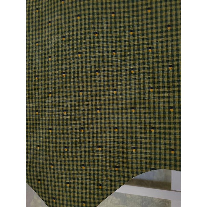 RLF Home Sprinkle Regal 3" Rod Pocket Lining Luxurious and Elegant Window Treatment Valance 50" x 17" Hunter