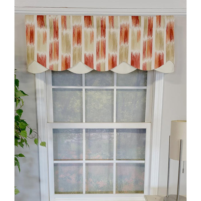 RLF Home Brushed Petticoat 3" Rod Pocket Lining Luxurious and Elegant Window Treatment Valance 50" x 15" Driftwood