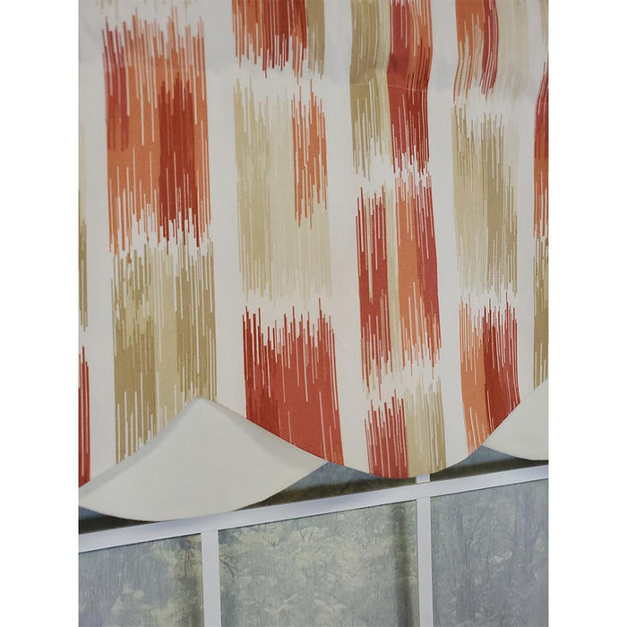 RLF Home Brushed Petticoat 3" Rod Pocket Lining Luxurious and Elegant Window Treatment Valance 50" x 15" Driftwood