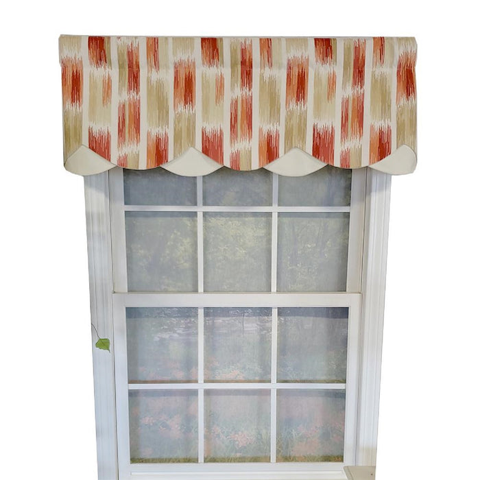 RLF Home Brushed Petticoat 3" Rod Pocket Lining Luxurious and Elegant Window Treatment Valance 50" x 15" Driftwood