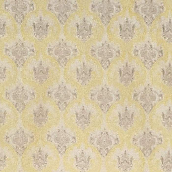RLF Home Aliki Regal 3" Rod Pocket Lining Luxurious and Elegant Window Treatment Valance 50" x 17" Yellow