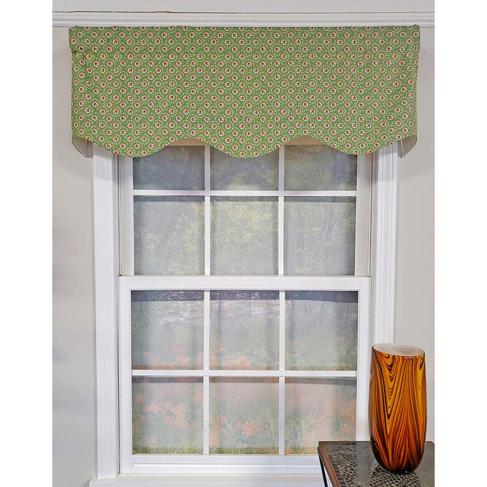 RLF Home Athima Provence Mini Flower Bouquets Lining Effortless Installation Elegant Window Treatment Valance 50" X 15"