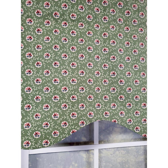 RLF Home Athima Provence Mini Flower Bouquets Lining Effortless Installation Elegant Window Treatment Valance 50" X 15"
