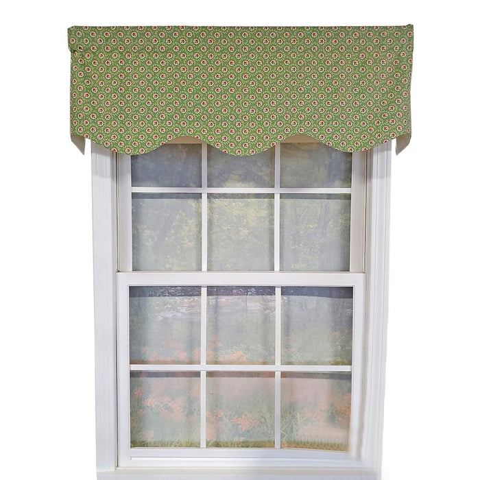 RLF Home Athima Provence Mini Flower Bouquets Lining Effortless Installation Elegant Window Treatment Valance 50" X 15"