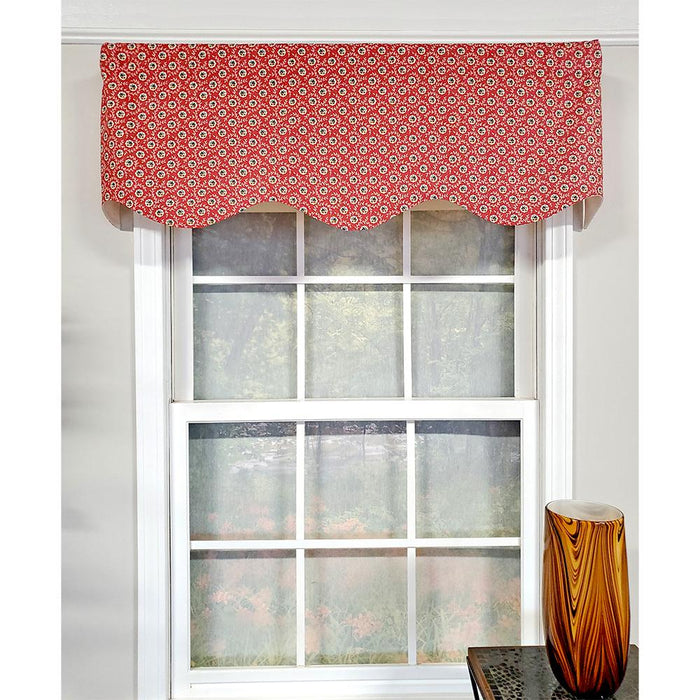 RLF Home Athima Provence Mini Flower Bouquets Lining Effortless Installation Elegant Window Treatment Valance 50" X 15"