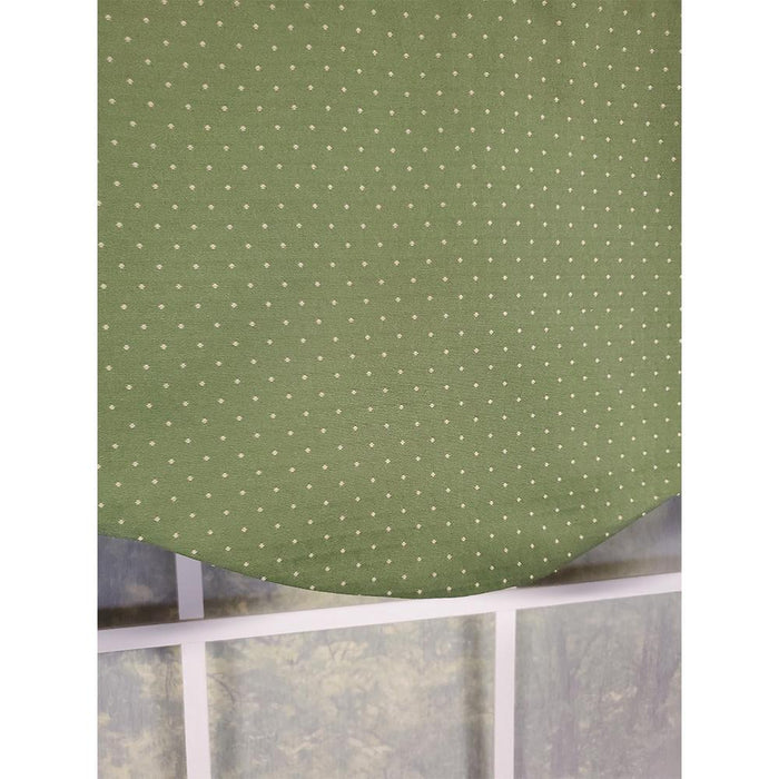 RLF Home Eleni Provance 3" Rod Pocket Lining Luxurious and Elegant Window Treatment Valance 50" x 15" Celery