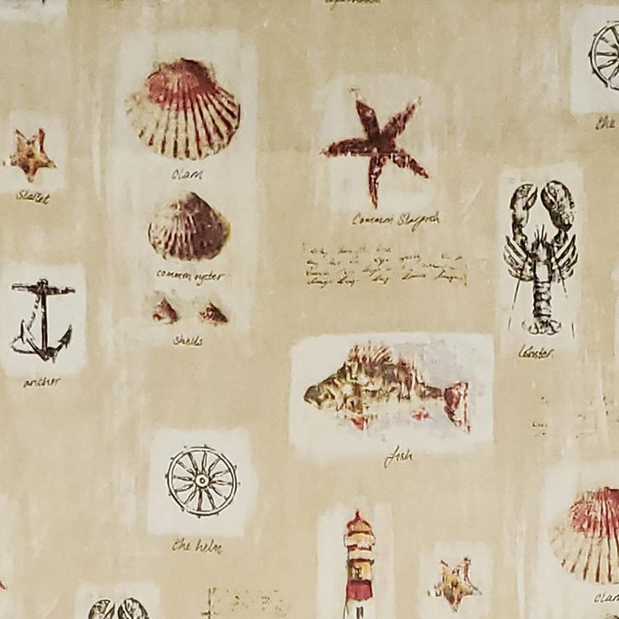 RLF Home Harbor Provance 3" Rod Pocket Lining Luxurious and Elegant Window Treatment Valance 50" x 15" Beige