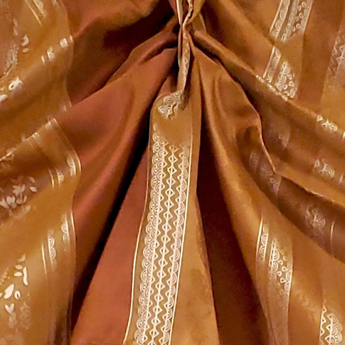 RLF Home Nikoleta Celebration Valance Hand Pleated Tabs Elegant Window Treatment Valance 36" x 18"