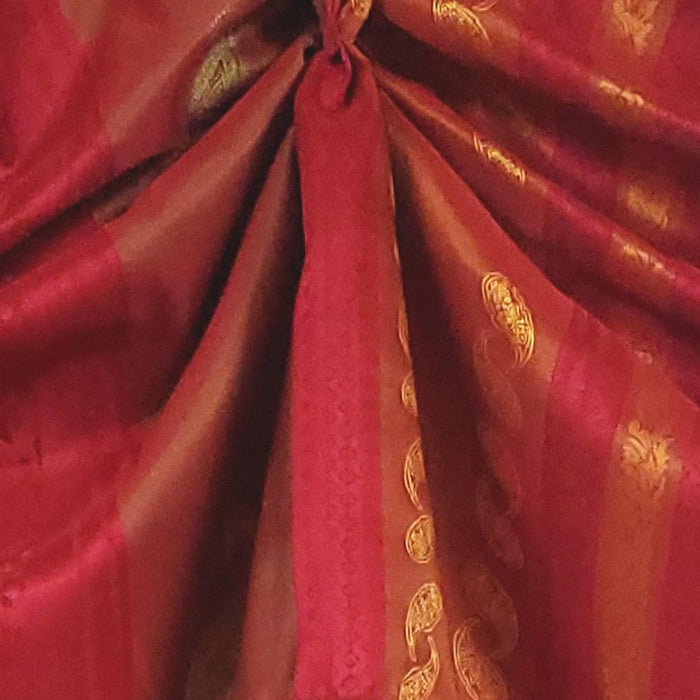 RLF Home Nikoleta Celebration Valance Hand Pleated Tabs Elegant Window Treatment Valance 36" x 18"