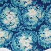 RLF Home Burst Provance 3" Rod Pocket Lining Luxurious and Elegant Window Treatment Valance 50" x 16" Blue
