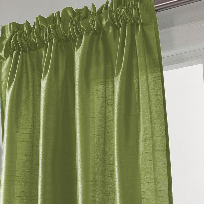 RT Designers Collection Nikki Premium Rod Pocket Curtain Panel 54" x 84" Sage