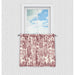 Ellis Curtain Victoria Park Toile Room Darkening Window Rod Pocket Pair Set With 2 Tiers - 2-Piece - 68x36", Red - 68 x 36",RED