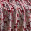 Plazatex Tan Reindeer Plush Decorative All Season Plum Throw Blanket 50" x 60" Tan