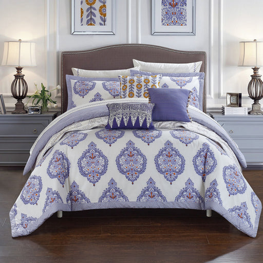 Chic Home Grand Palace Reversible Decorative Pillow - Lavender