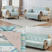 Greenland Home Fashions Barefoot Bungalow Phoenix Furniture Protector - Arm Chair 81x81", Turquoise - 81x81,Phoenix Turquoise