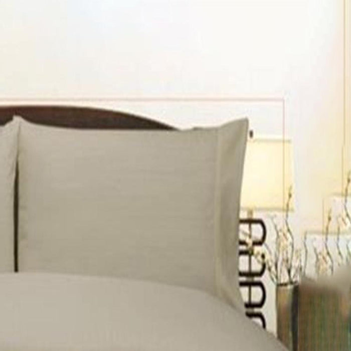 Plazatex Embossed Dobby Stripe 90GSM Microfiber Sheet Set