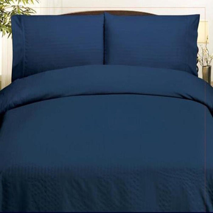 Plazatex Embossed Dobby Stripe 90GSM Microfiber Sheet Set