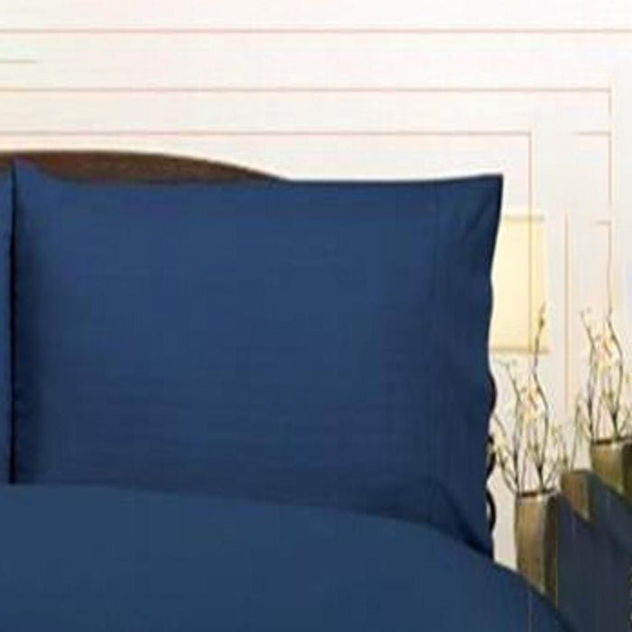Plazatex Embossed Dobby Stripe 90GSM Microfiber Sheet Set