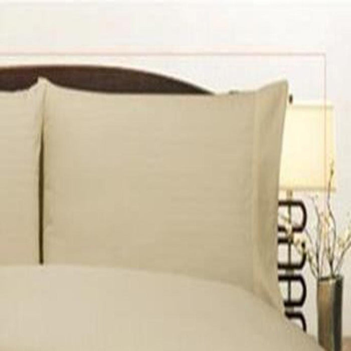 Plazatex Embossed Dobby Stripe 90GSM Microfiber Sheet Set