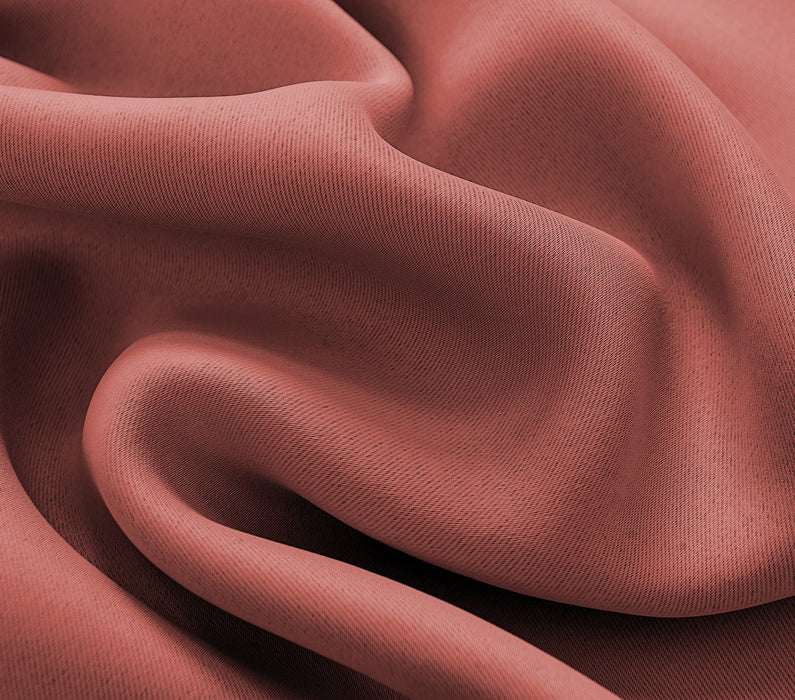 Olivia Gray Anchorage Blackout Grommet Single Curtan Panel - 54x90", Coral