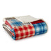 Micro Flannel Reverse to Sherpa Blanket, King, Berry Patch Plaid - King,Berry Patch Plaid