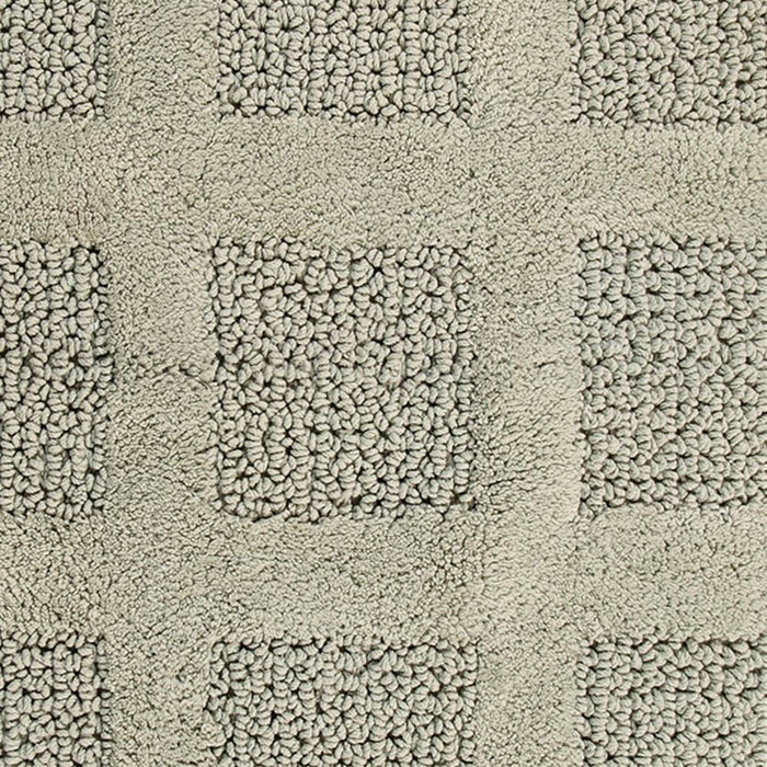 Knightsbridge Square Honeycomb 100% Cotton Reversible Bath Rug 20 X 30 Sage - 20" x 30"
