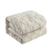 Chic Home Bradley Comforter Set Diamond Pinch Pleat Pattern Design Bedding - Decorative Pillow Shams Included - 4 Piece - Queen 90x92", Beige - Queen