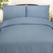Plazatex Embossed Dobby Stripe Microfiber Comforter Bed In A Bag Set - King 102x86", Light Blue - King