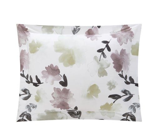 Chic Home Devon Green 4 Piece Comforter Set Reversible Watercolor Floral Print Striped Pattern Design Bedding King Multi-color - King