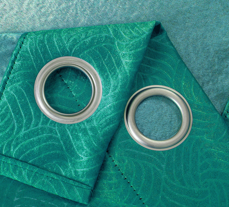 RT Designers Nellie Embossed Blackout Grommet Panel - Teal