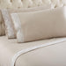 Shavel Micro Flannel Quality Lace-Edged Sheet Set - King Flat/Fitted Sheet 108x110/80x78x18" 2-Pillowcase 21x40" - Taupe. - King,Taupe