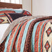 Greenland Home Fashions Red Rock Quilt and Pillow Sham Set - Clay