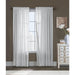 Commonwealth Thermavoile Rhapsody Lined Tailored Pole Top Curtain Panel - 54x63" - White - 54x63"