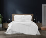 Chic Home Santorini Cotton Comforter Set Dual Stripe Embroidered Border Hotel Collection Bed In A Bag Bedding - Includes Sheets Pillowcases Decorative Pillow Shams - 8 Piece - Queen 92x96, Grey - Queen