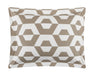 Chic Home Miles 4 Piece Comforter Set Contemporary Geometric Hexagon Pattern Print Design Bedding Queen Beige - Queen
