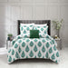 Chic Home Clarissa 8 Piece Comforter Set Floral Medallion Print Design Bed In A Bag Bedding Queen Green - Queen