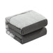Chic Home Ava Comforter Set Color Block Floral Pleated Stitching Print Details Design Bed In A Bag Bedding - Sheets Pillowcases Decorative Pillow Shams Included - 8 Piece - Queen 90x92", Grey - Queen