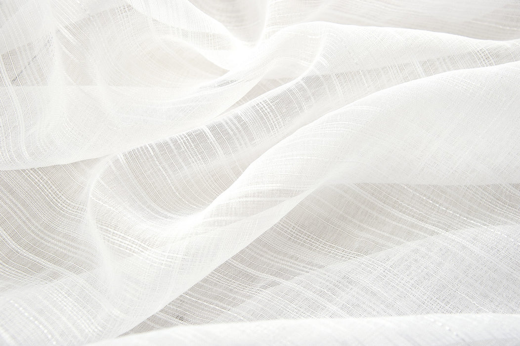 Olivia Gray Erica Doily Stripe Grommet Panel Pair - 54x90", White