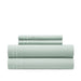 Chic Home Savannah Sheet Set Solid Color With Dual Stripe Embroidery - Includes 1 Flat, 1 Fitted Sheet, and 2 Pillowcases - 4 Piece - King 108x102", Green - Green