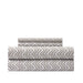 Chic Home Alaina Sheet Set Super Soft Contemporary Striped Chevron Pattern Design - Includes 1 Flat, 1 Fitted Sheet, and 1 Pillowcase - 3 Piece - Twin 66x102", Taupe - Taupe