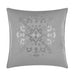 Chic Home Ahtisa Comforter Set Jacquard Floral Applique Design Bedding Grey, King - King