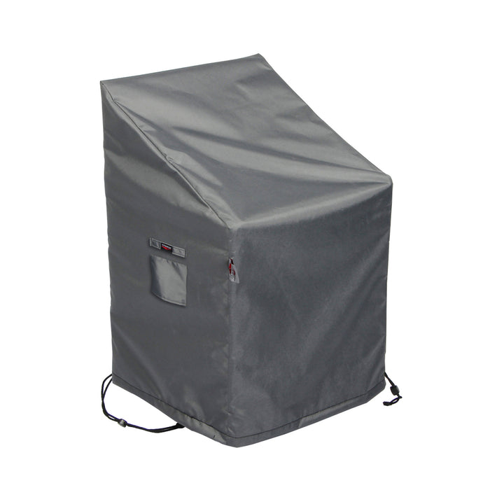 Summerset Shield Titanium 3-Layer Water Resistant Outdoor Club Chair Cover - 32x28", Dark Grey - 32x28