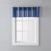 Saturday Knight Ltd Trio 3D Woven Triangle Window Valance - 57x13", Denim Blue - Denim Blue