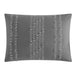 NY&C Home Desiree 5 Piece Cotton Comforter Set Contemporary Striped Clip Jacquard Bedding - Decorative Pillows Shams Included, King, Grey - King